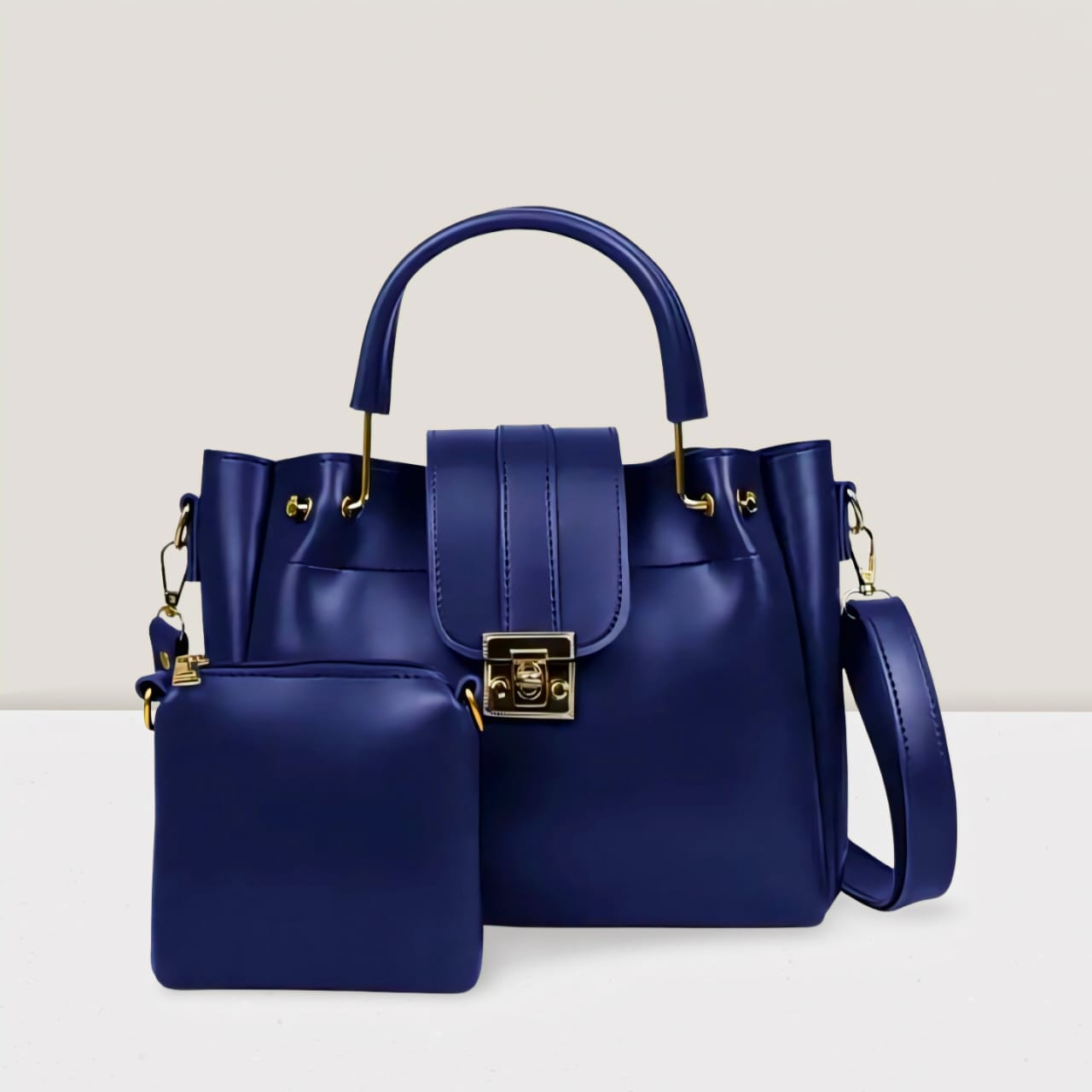 Ladies Shoulder Bag A1 Pure Leather 2 Pcs
