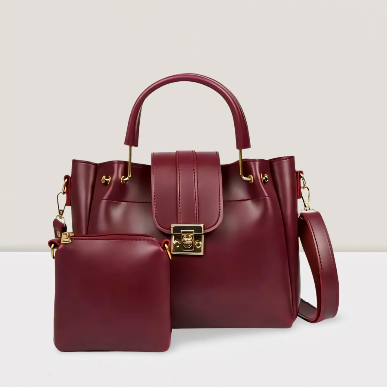 Ladies Bag Leather 2 Pcs