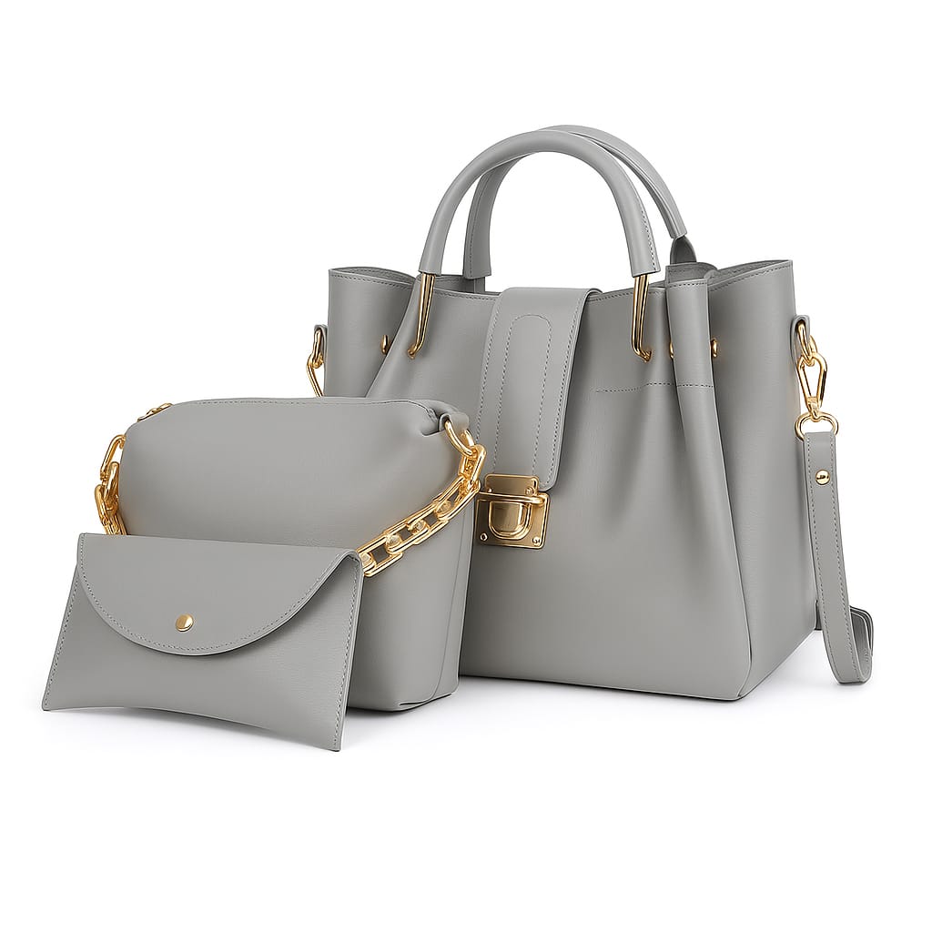 Female Bags 3 Pcs High Quality Leather