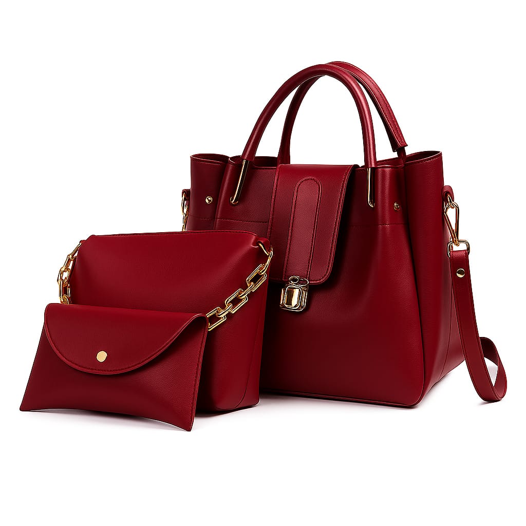 Female Bags 3 Pcs High Quality Leather