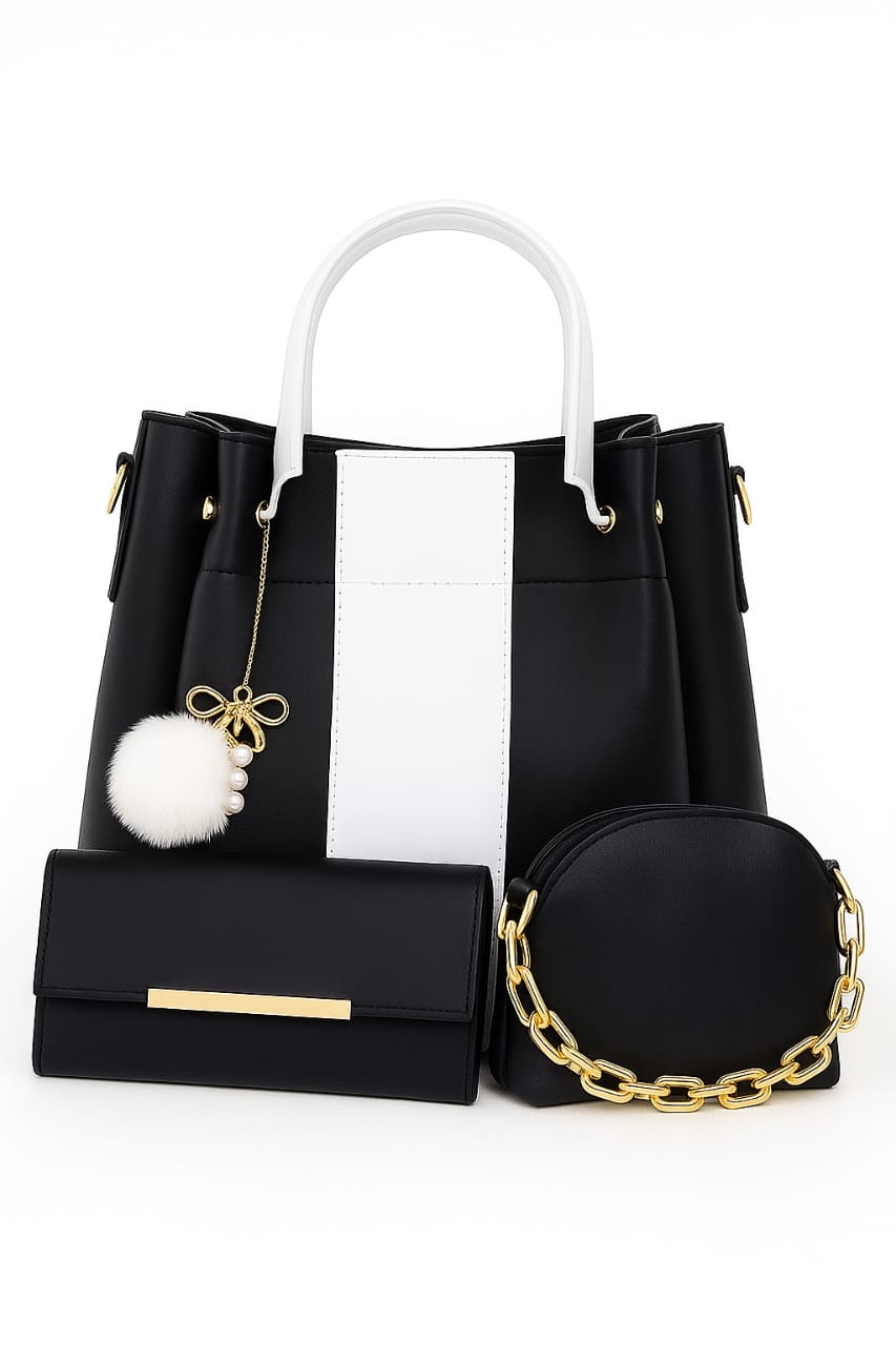 Female Bags 3 Pcs High Quality Leather