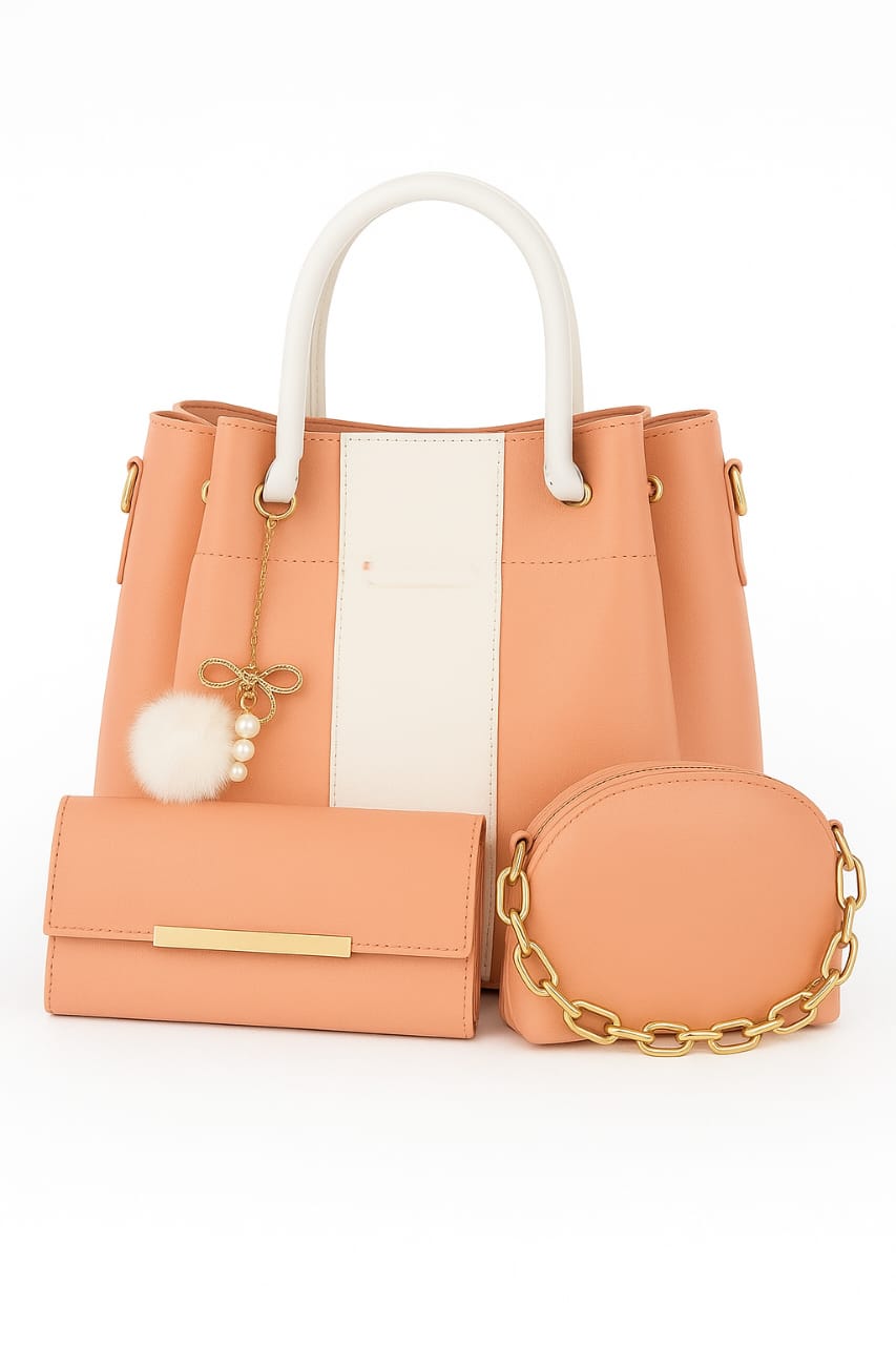 Female Bags 3 Pcs High Quality Leather