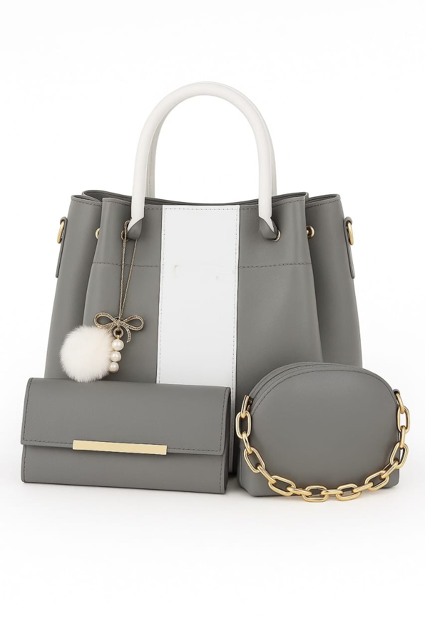 Female Bags 3 Pcs High Quality Leather