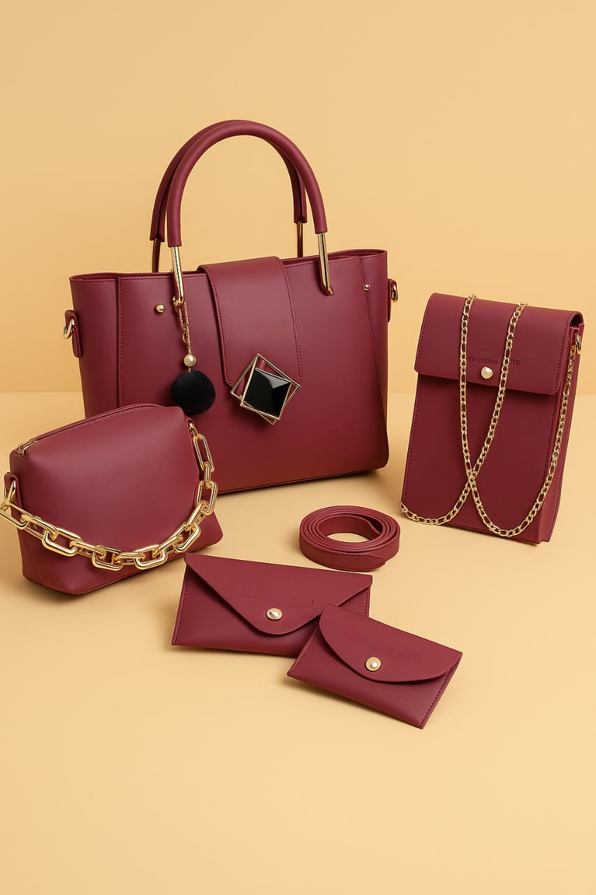 Ladies High Quality Bag 5 Pcs
