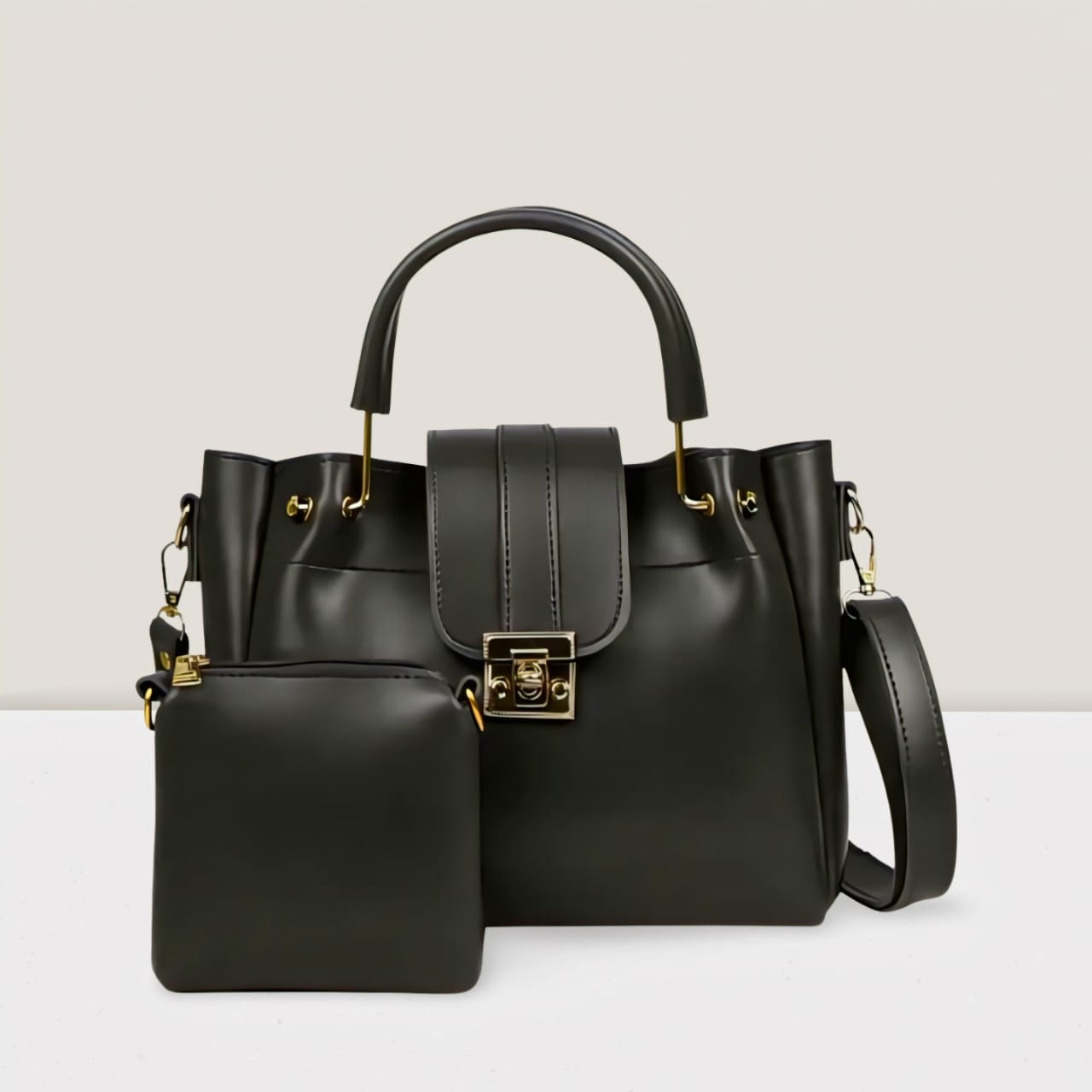 Ladies Shoulder Bag A1 Pure Leather 2 Pcs